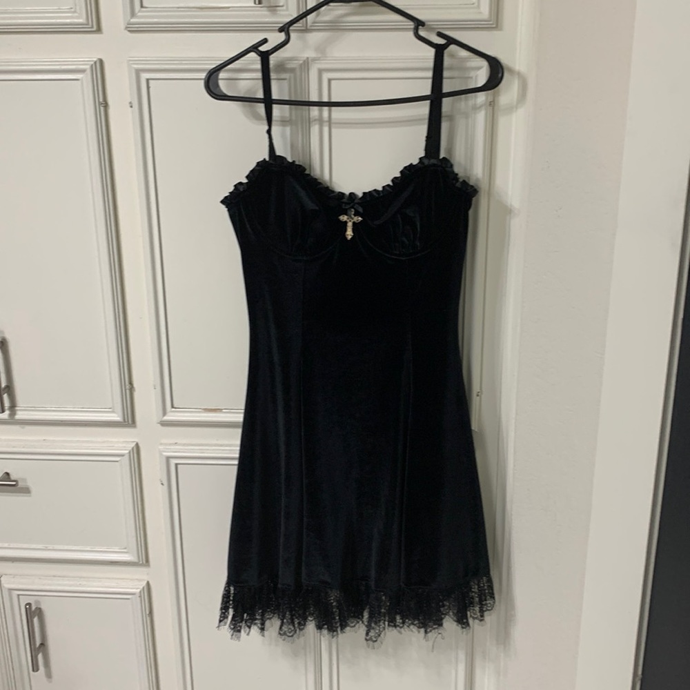 Dolls Kill Velvet Dress by Widow